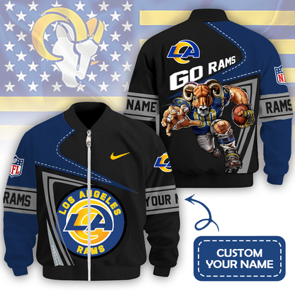 LIMITED EDITION - NEW CUSTOMIZED NFL22 LAR LOS ANGELES RAMS UNISEX T-SHIRT, POLO, HOODIE & JACKETS