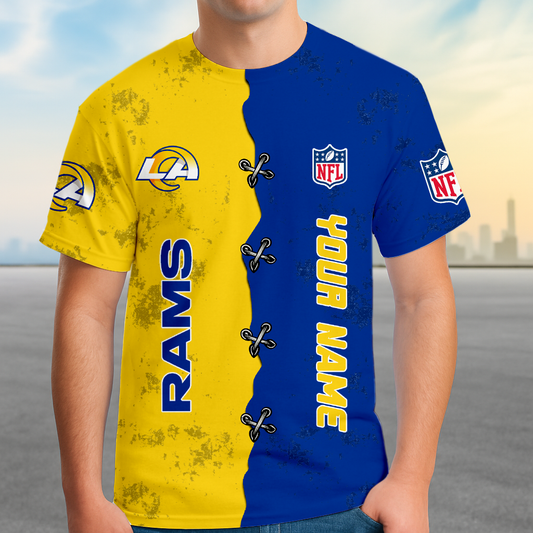 LIMITED EDITION - NEW CUSTOMIZED NFL22 LAR LOS ANGELES RAMS UNISEX T-SHIRT, POLO, HOODIE & JACKETS