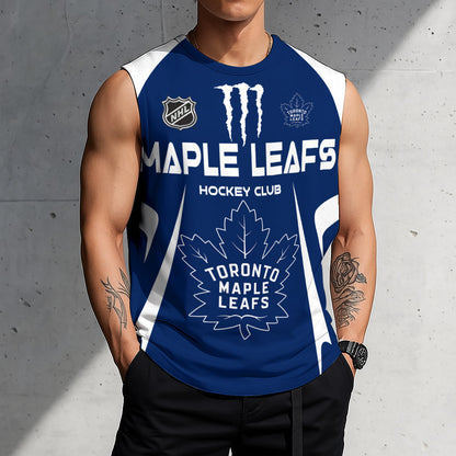 LIMITED EDITION - NEW CUSTOMIZED NHL23 TML TORONTO MAPLE LEAFS TANK TOP & GYM SHIRT