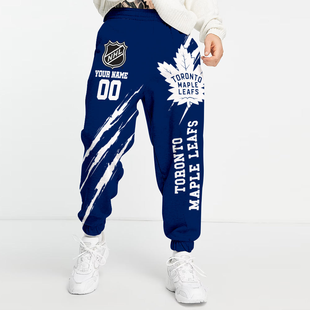LIMITED EDITION - NEW CUSTOMIZED NHL23 TML TORONTO MAPLE LEAFS UNISEX LONG PANTS