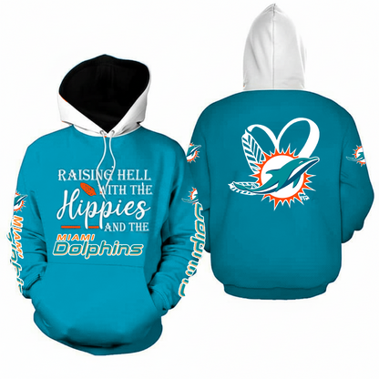 LIMITED EDITION - NEW CUSTOMIZED NFL19 MDP MIAMI DOLPHINS  HOODIE, ZIP HOODIE, SWEATSHIRT