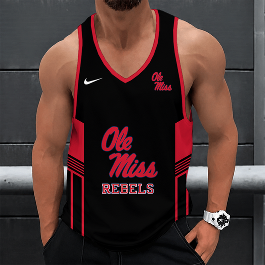 [FAN FAVORITE] NEW CUSTOMIZED NCAA CWS13 OMR OLE MISS REBELS UNISEX TANK TOP