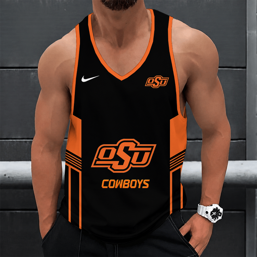 [FAN FAVORITE] NEW CUSTOMIZED NCAA CWS19 OSC OKLAHOMA STATE COWBOYS UNISEX TANK TOP