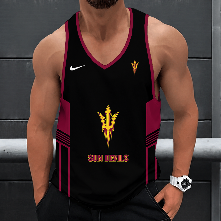 [FAN FAVORITE] NEW CUSTOMIZED NCAA CWS02 ASS ARIZONA STATE SUN DEVILS UNISEX TANK TOP