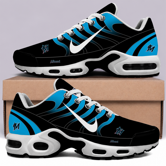 [FLASH SALE] NEW CUSTOMIZED MLB20 MMS MIAMI MARLINS AIR MAX PLUS SNEAKERS