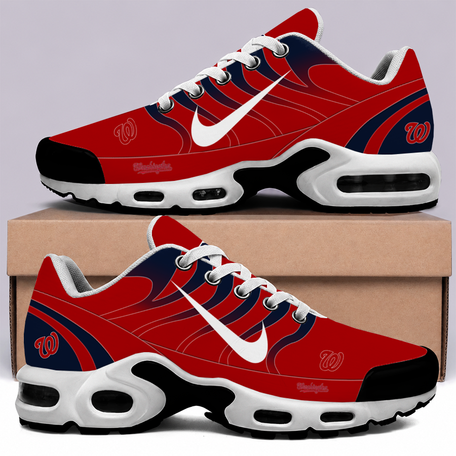 [FLASH SALE] NEW CUSTOMIZED MLB28 WNS WASHINGTON NATIONALS AIR MAX PLUS SNEAKERS