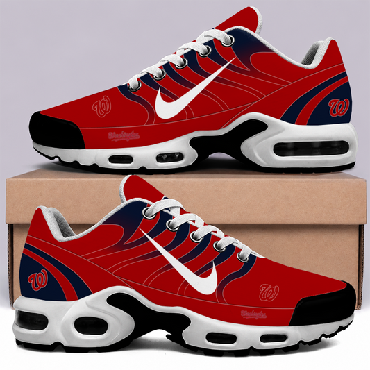 [FLASH SALE] NEW CUSTOMIZED MLB28 WNS WASHINGTON NATIONALS AIR MAX PLUS SNEAKERS