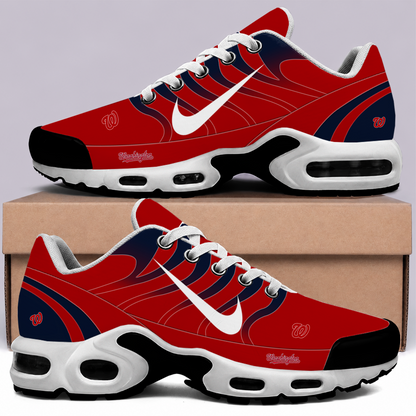 [FLASH SALE] NEW CUSTOMIZED MLB28 WNS WASHINGTON NATIONALS AIR MAX PLUS SNEAKERS