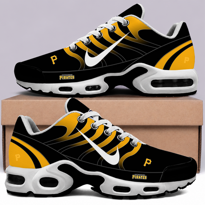 [FLASH SALE] NEW CUSTOMIZED MLB29 PHP PITTSBURGH PIRATES AIR MAX PLUS SNEAKERS