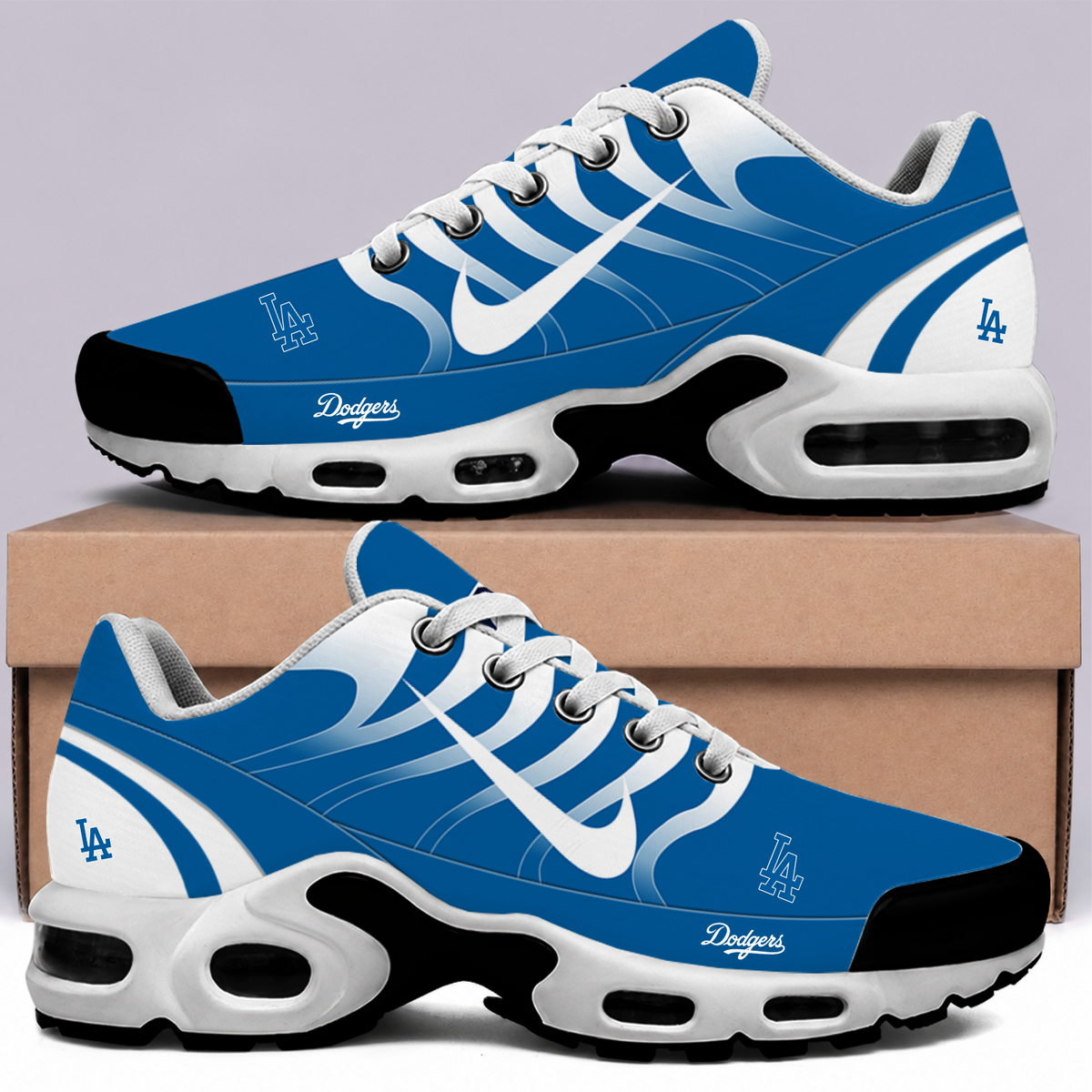 [FLASH SALE] NEW CUSTOMIZED MLB02 LAD LOS ANGELES DODGERS AIR MAX PLUS SNEAKERS