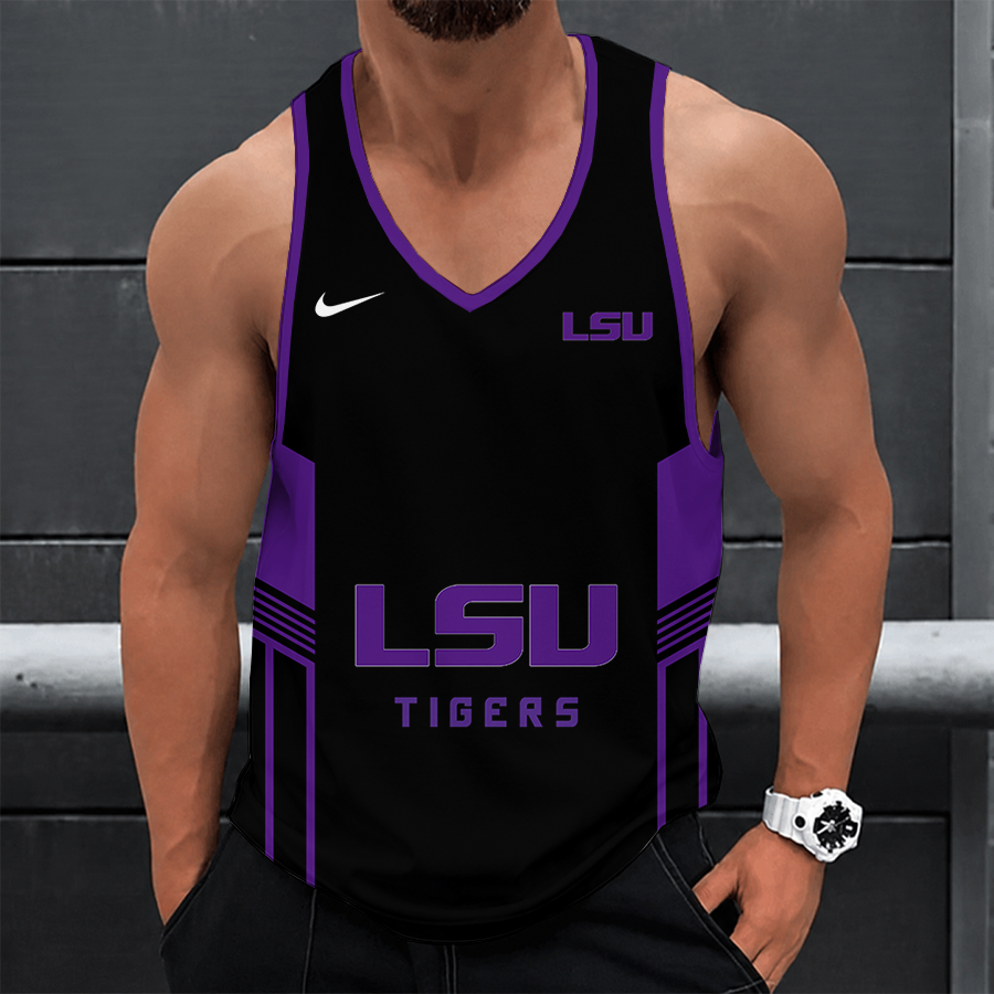 [FAN FAVORITE] NEW CUSTOMIZED NCAA CWS07 LST LSU TIGERS UNISEX TANK TOP