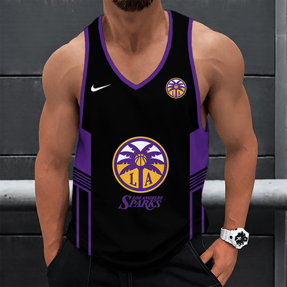 [FAN FAVORITE] NEW CUSTOMIZED WNBA08 LAS LOS ANGELES SPARKS UNISEX TANK TOP