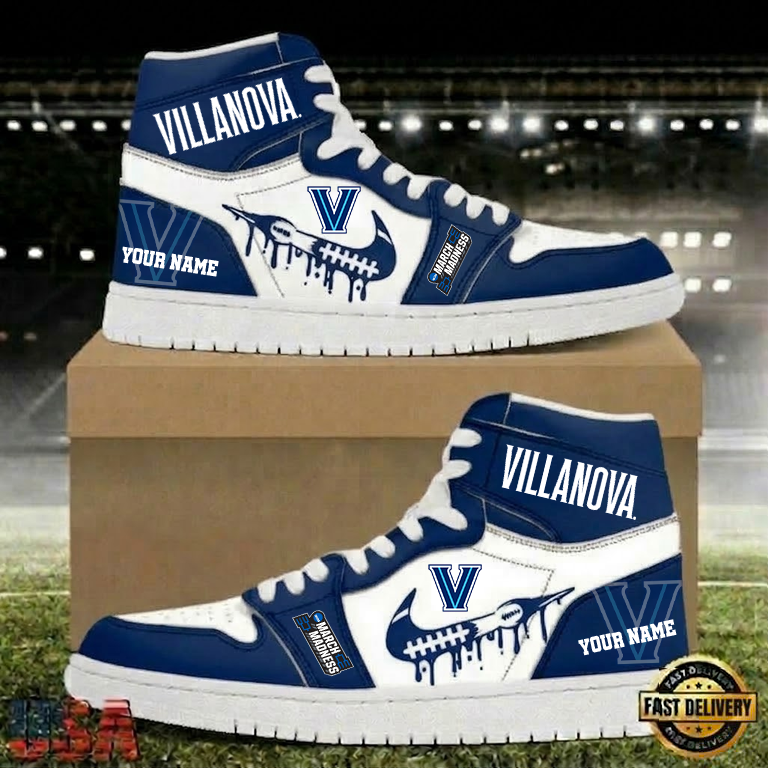 LIMITED EDITION - NEW CUSTOMIZED NCAA MAM24 VIW VILLANOVA WILDCATS AIR JORDAN SHOES