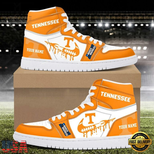 LIMITED EDITION - NEW CUSTOMIZED NCAA MAM28 TNV TENNESSEE VOLUNTEERS AIR JORDAN SHOES
