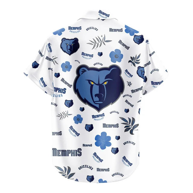 LIMITED EDITION - NEW CUSTOMIZED NBA13 MGR MEMPHIS GRIZZLIES UNISEX HAWAIIAN SHIRT & SHORTS SET