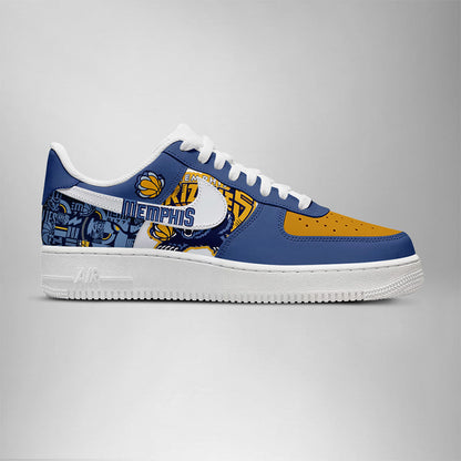 [HOT DEAL] NEW CUSTOMIZED NBA13 MGR MEMPHIS GRIZZLIES AF1 SHOES