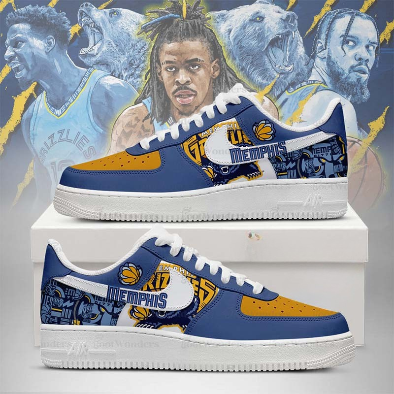 [HOT DEAL] NEW CUSTOMIZED NBA13 MGR MEMPHIS GRIZZLIES AF1 SHOES