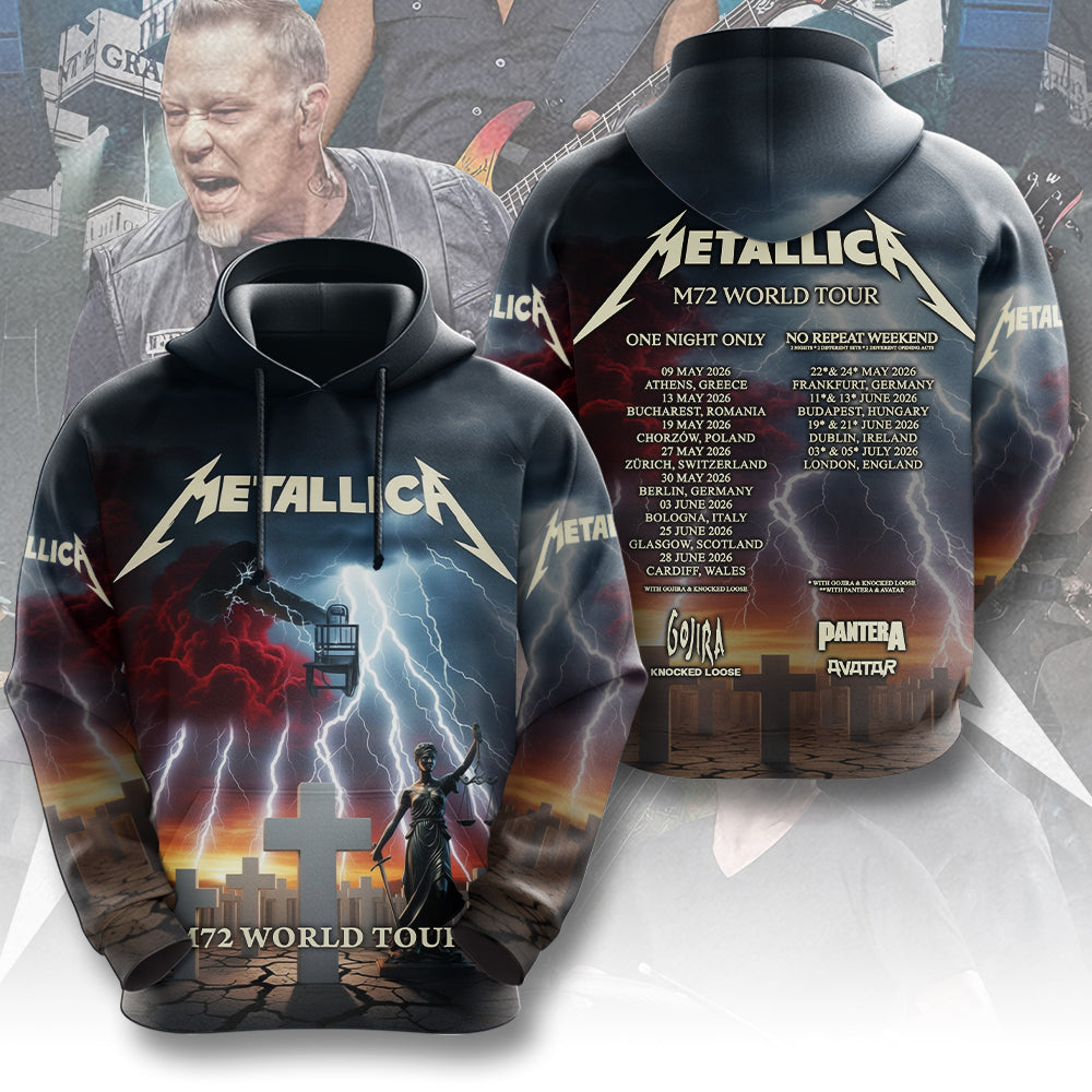 NEW PREMIUM METALLICA UNISEX T-SHIRT, POLO, HOODIE & JACKETS 2026
