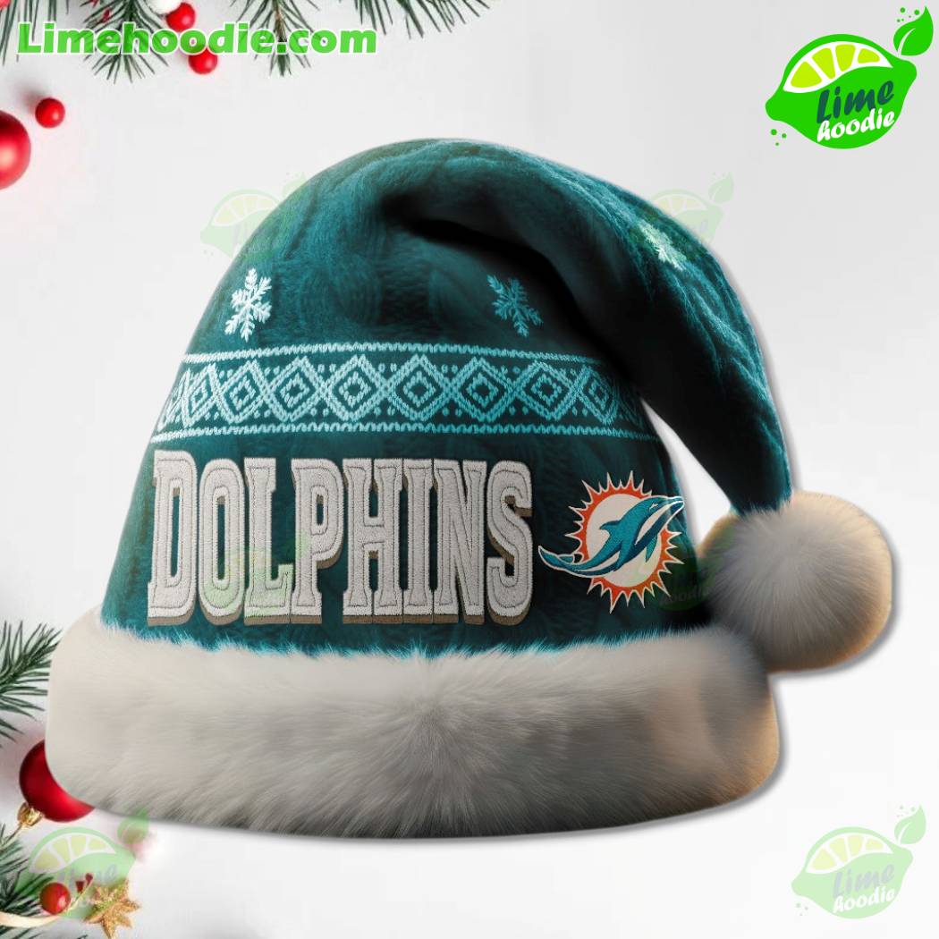 LIMITED EDITION - NEW CUSTOMIZED NFL19 MDP MIAMI DOLPHINS CHRISTMAS HAT
