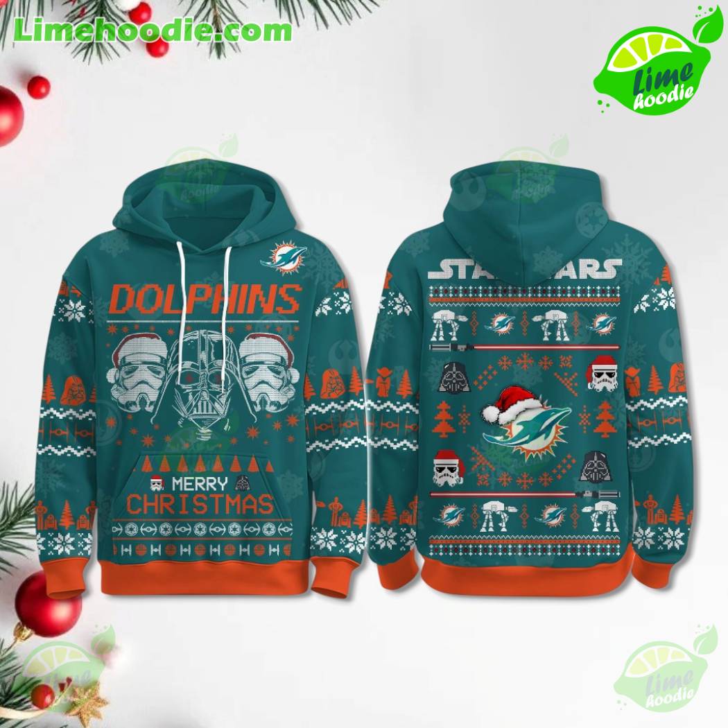 LIMITED EDITION - NEW CUSTOMIZED NFL19 MDP MIAMI DOLPHINS MERRY CHRISTMAS HOODIE, ZIP HOODIE, SWEATSHIRT