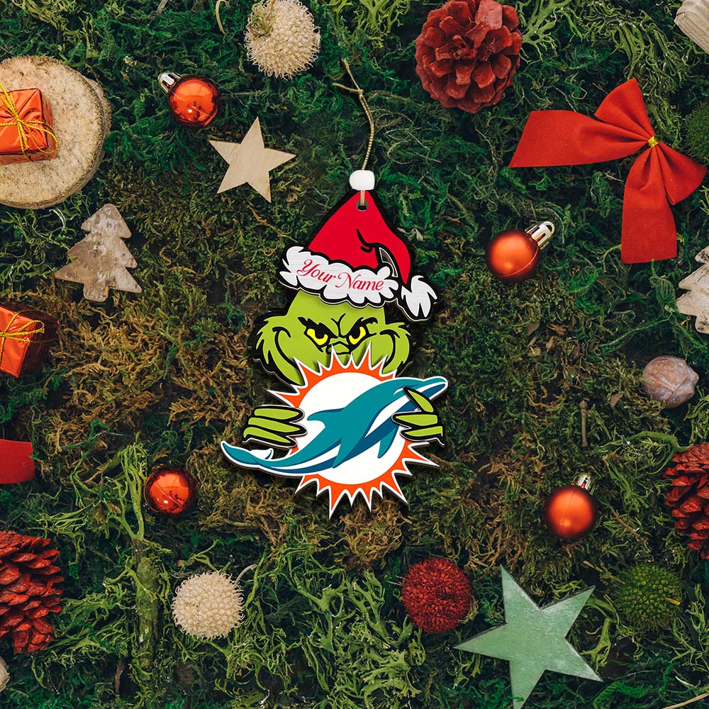 LIMITED EDITION - NEW CUSTOMIZED NFL19 MDP MIAMI DOLPHINS ACRYLIC ORNAMENT