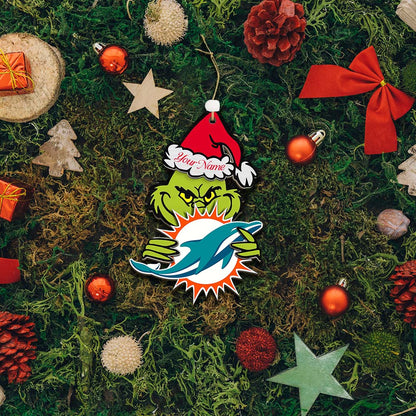 LIMITED EDITION - NEW CUSTOMIZED NFL19 MDP MIAMI DOLPHINS ACRYLIC ORNAMENT