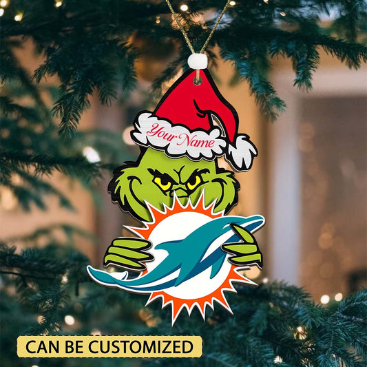 LIMITED EDITION - NEW CUSTOMIZED NFL19 MDP MIAMI DOLPHINS ACRYLIC ORNAMENT