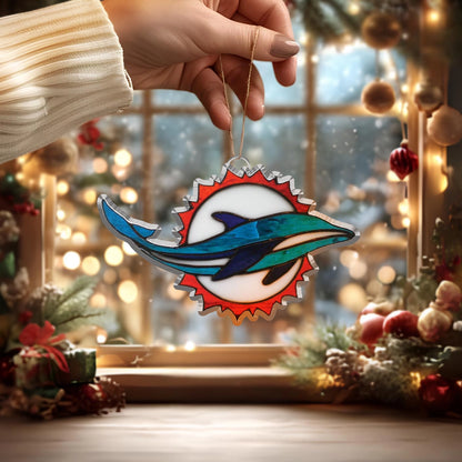LIMITED EDITION - NEW CUSTOMIZED NFL19 MDP MIAMI DOLPHINS ACRYLIC ORNAMENT
