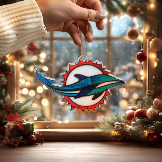 LIMITED EDITION - NEW CUSTOMIZED NFL19 MDP MIAMI DOLPHINS ACRYLIC ORNAMENT