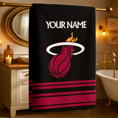 The Heat NBA Personalized Beach & Bath Towel