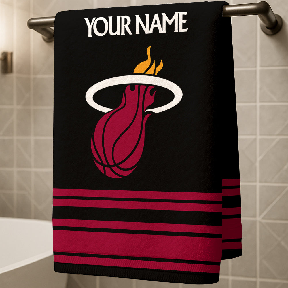 The Heat NBA Personalized Beach & Bath Towel