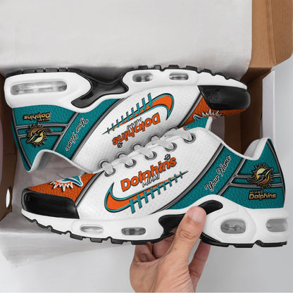 LIMITED EDITION - NEW CUSTOMIZED NFL19 MDP MIAMI DOLPHINS UNISEX AIR MAX PLUS SNEAKERS