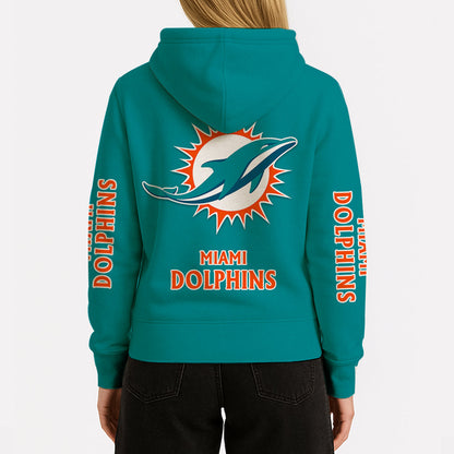 LIMITED EDITION - NEW CUSTOMIZED NFL19 MDP MIAMI DOLPHINS UNISEX HOODIE