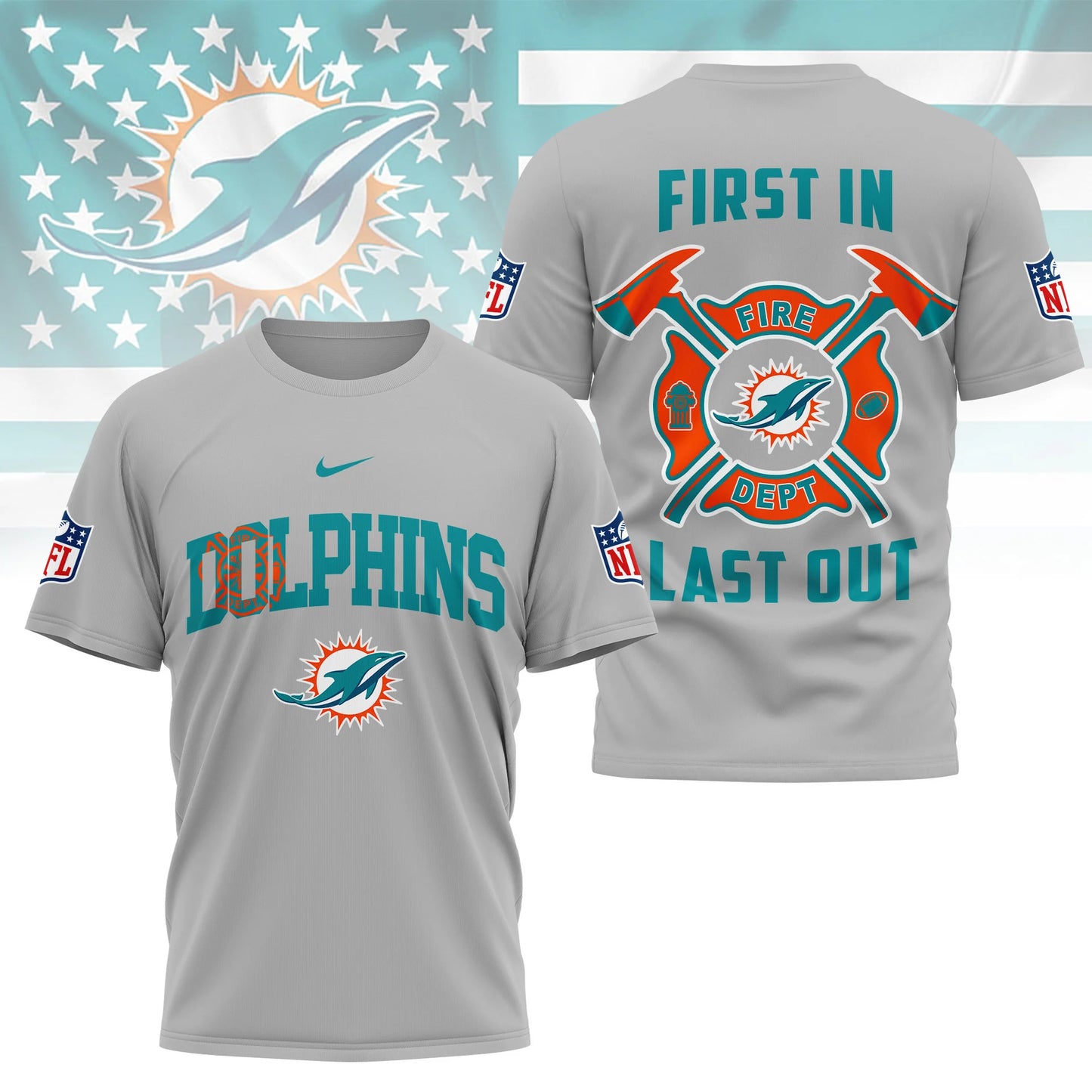 LIMITED EDITION - NEW CUSTOMIZED NFL19 MDP MIAMI DOLPHINS T-SHIRT | MULTIPLE COLORS AVAILABLE