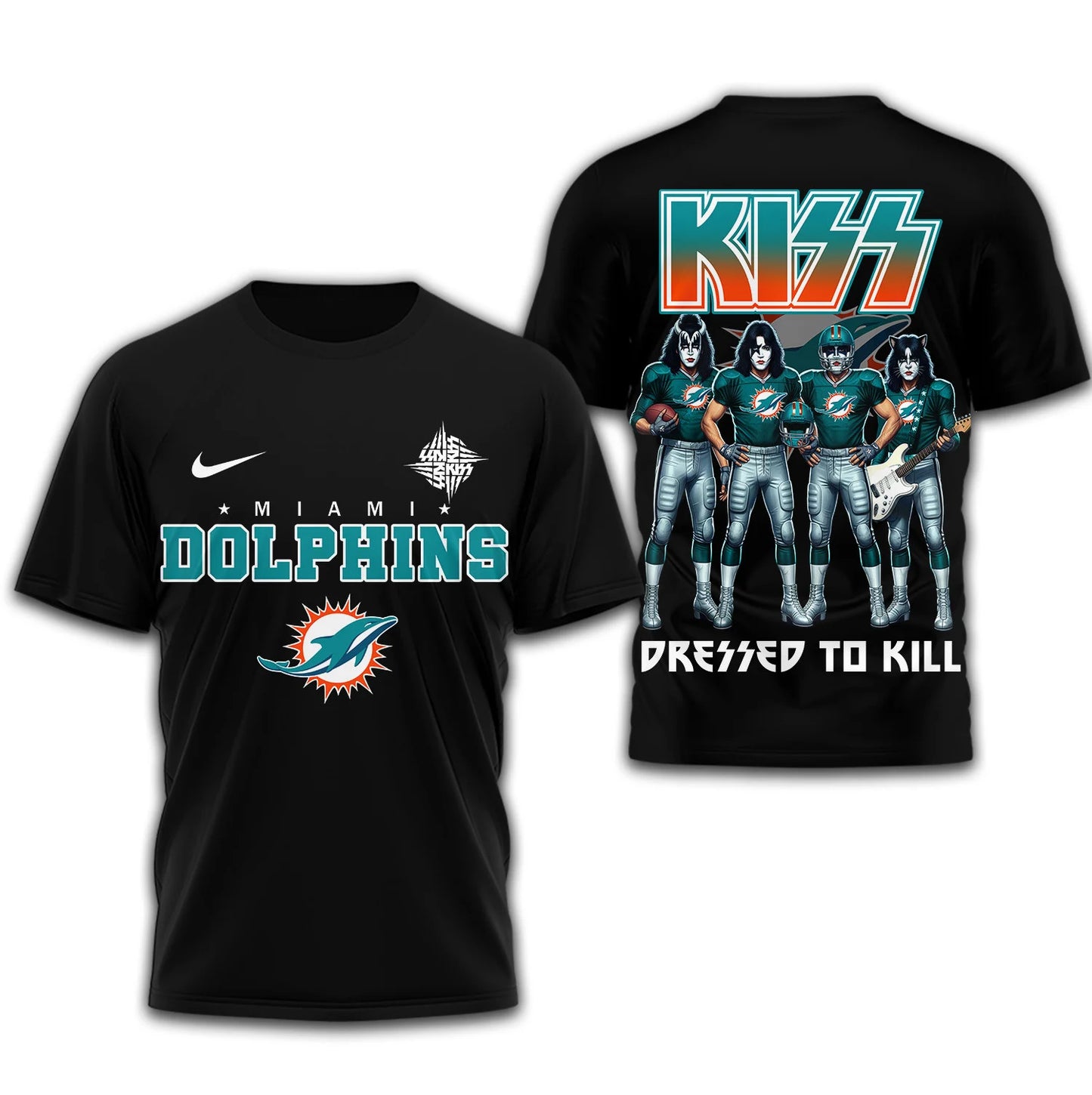 LIMITED EDITION - NEW CUSTOMIZED NFL19 MDP MIAMI DOLPHINS T-SHIRT | MULTIPLE COLORS AVAILABLE