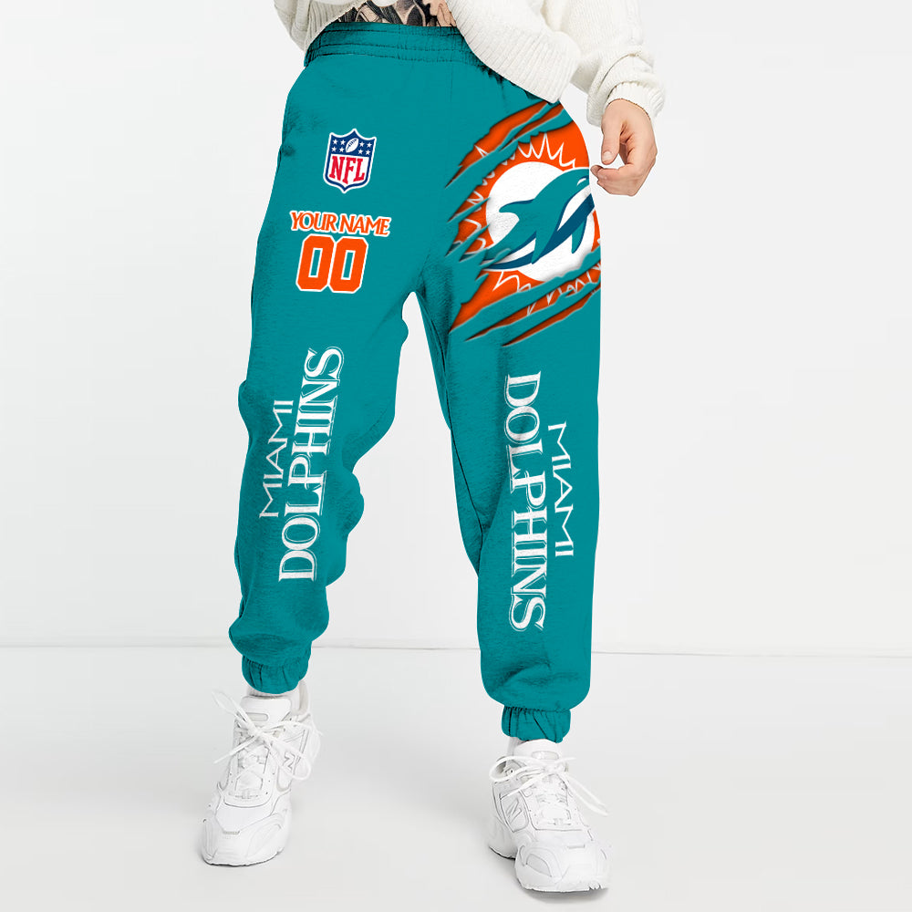 LIMITED EDITION - NEW PREMIUM NFL19 MDP MIAMI DOLPHINS UNISEX LONG PANTS