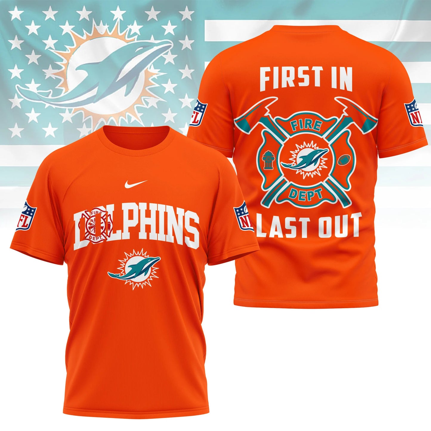 LIMITED EDITION - NEW CUSTOMIZED NFL19 MDP MIAMI DOLPHINS T-SHIRT | MULTIPLE COLORS AVAILABLE