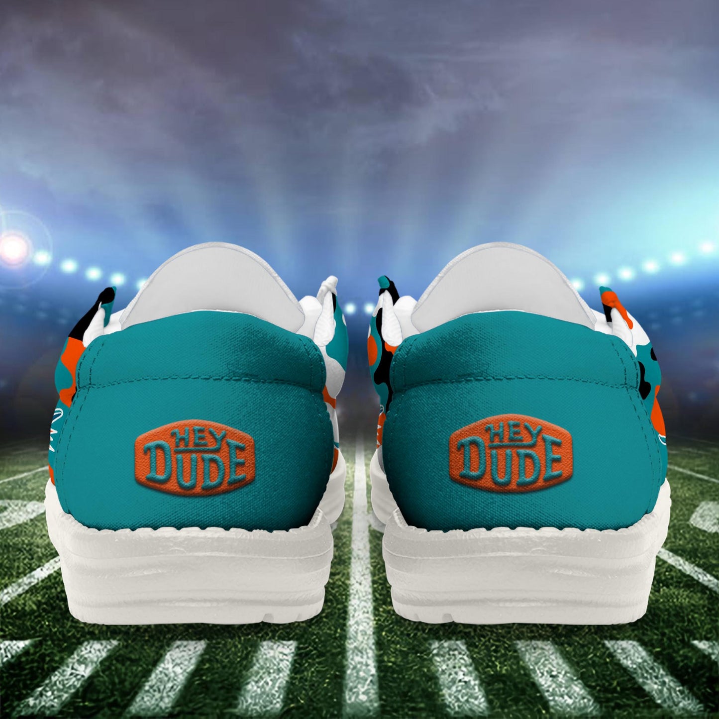 LIMITED EDITION - NEW CUSTOMIZED NFL19 MDP MIAMI DOLPHINS LOAFER SHOES