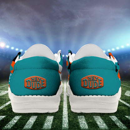 LIMITED EDITION - NEW CUSTOMIZED NFL19 MDP MIAMI DOLPHINS LOAFER SHOES