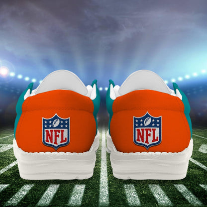 LIMITED EDITION - NEW CUSTOMIZED NFL19 MDP MIAMI DOLPHINS LOAFER SHOES