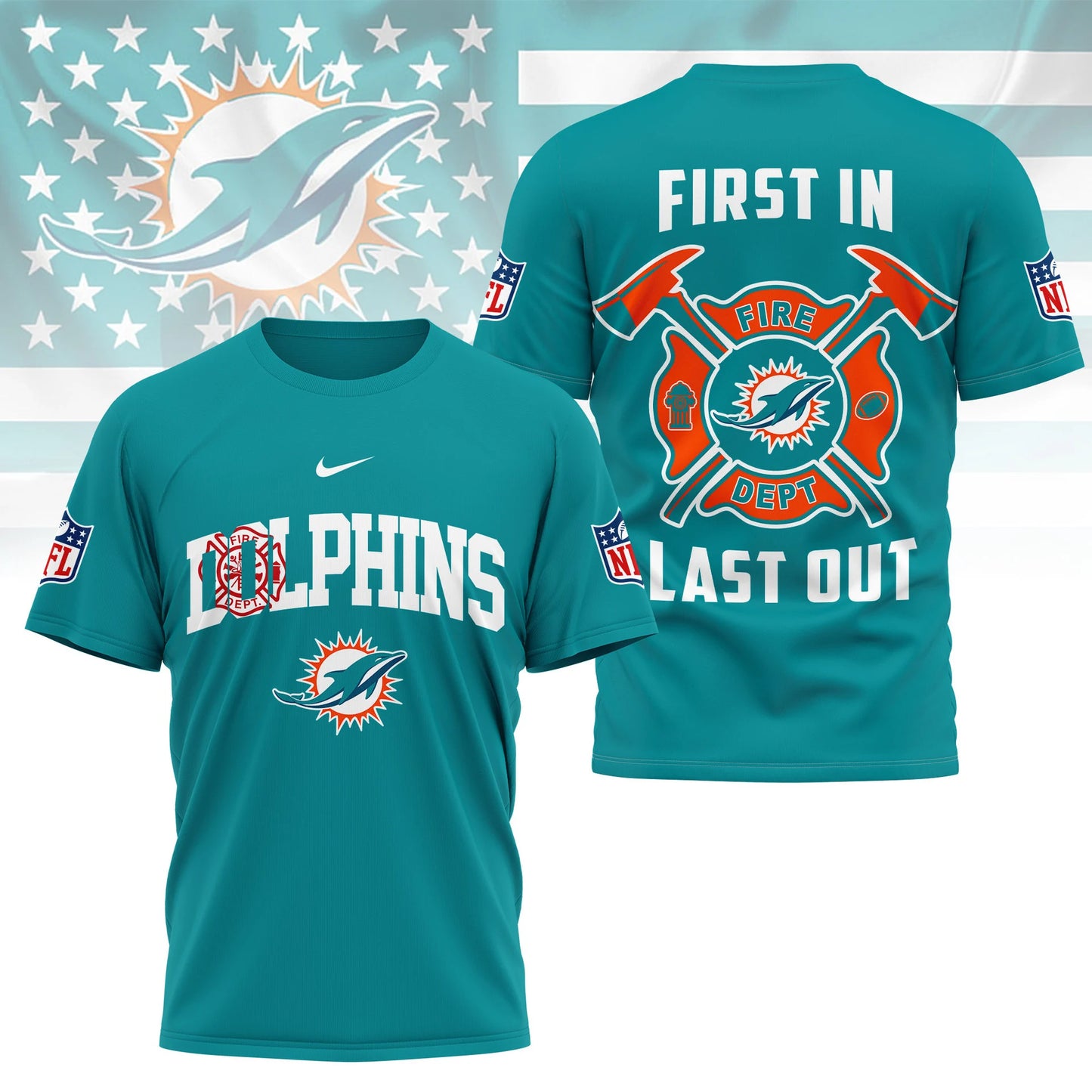 LIMITED EDITION - NEW CUSTOMIZED NFL19 MDP MIAMI DOLPHINS T-SHIRT | MULTIPLE COLORS AVAILABLE