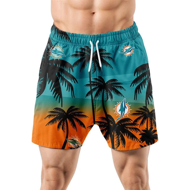 LIMITED EDITION - NEW CUSTOMIZED NFL19 MDP MIAMI DOLPHINS UNISEX HAWAIIAN SHIRT & SHORTS SET