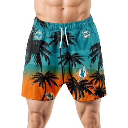 LIMITED EDITION - NEW CUSTOMIZED NFL19 MDP MIAMI DOLPHINS UNISEX HAWAIIAN SHIRT & SHORTS SET
