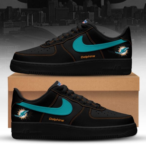 LIMITED EDITION - NEW CUSTOMIZED NFL19 MDP MIAMI DOLPHINS AF1 SNEAKERS