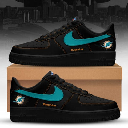 LIMITED EDITION - NEW CUSTOMIZED NFL19 MDP MIAMI DOLPHINS AF1 SNEAKERS