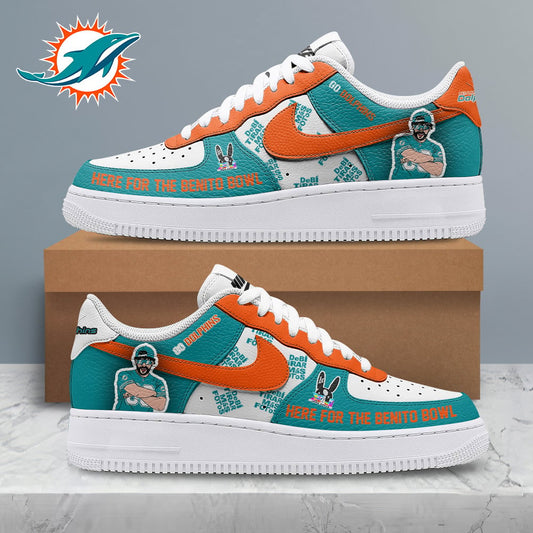 LIMITED EDITION - NEW CUSTOMIZED NFL19 MDP MIAMI DOLPHINS SUPER BOWL HALFTIME SHOW AF1 SHOES