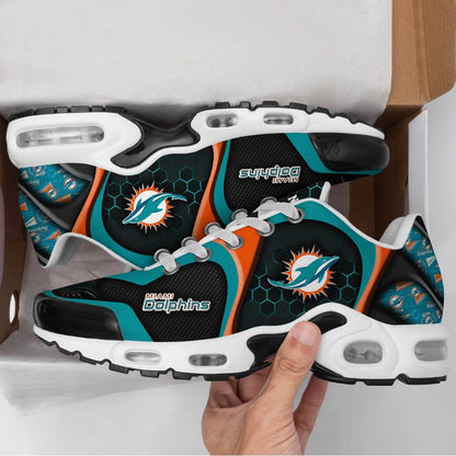 LIMITED EDITION - NEW CUSTOMIZED NFL19 MDP MIAMI DOLPHINS UNISEX AIR MAX PLUS SNEAKERS