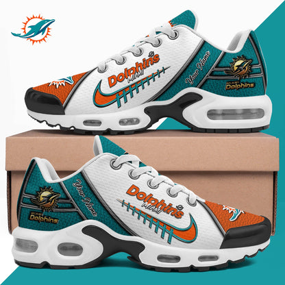LIMITED EDITION - NEW CUSTOMIZED NFL19 MDP MIAMI DOLPHINS UNISEX AIR MAX PLUS SNEAKERS