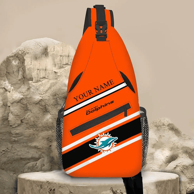 LIMITED EDITION - NEW CUSTOMIZED NFL19 MDP MIAMI DOLPHINS SLING BAG