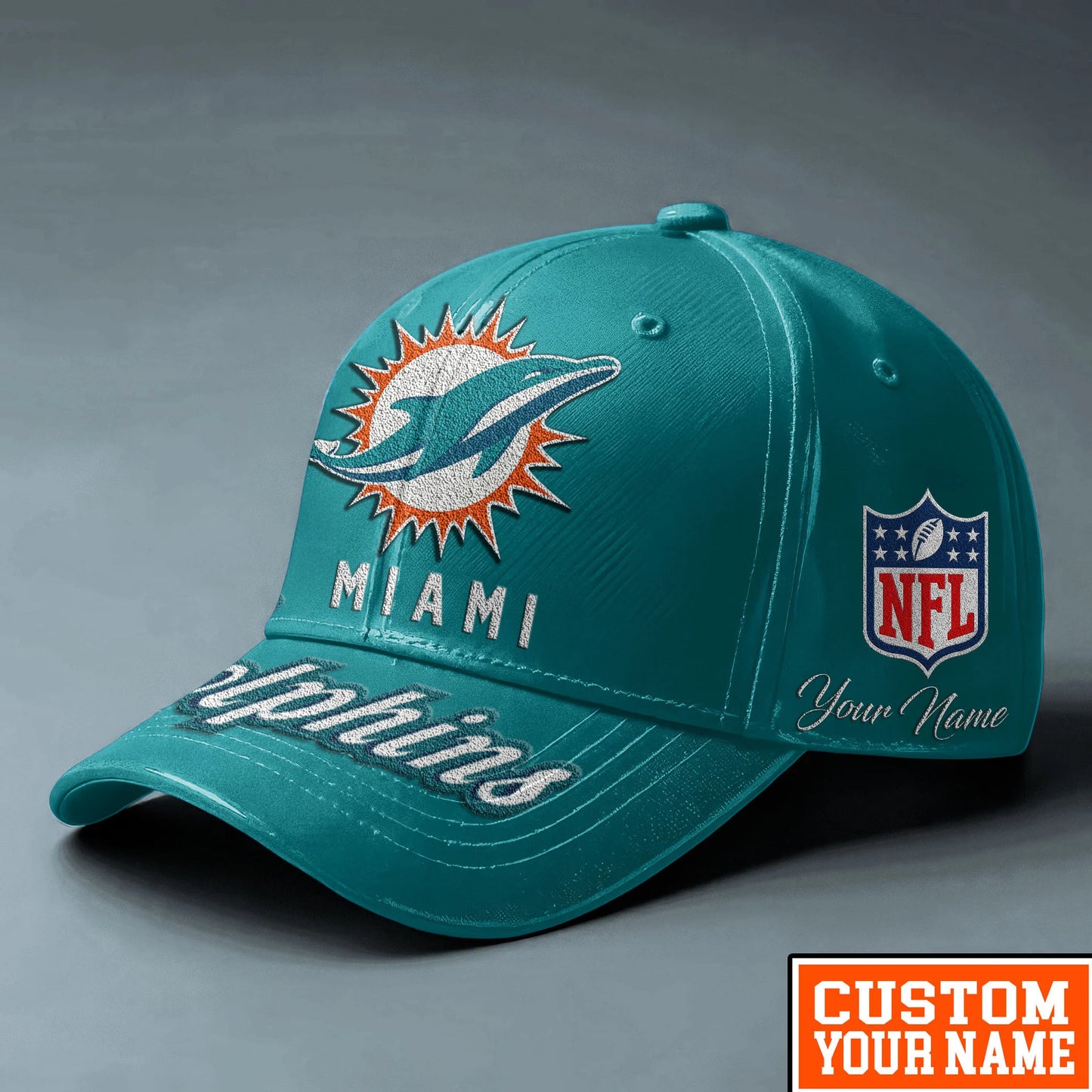 LIMITED EDITION - NEW CUSTOMIZED NFL19 MDP MIAMI DOLPHINS CLASSIC CAP